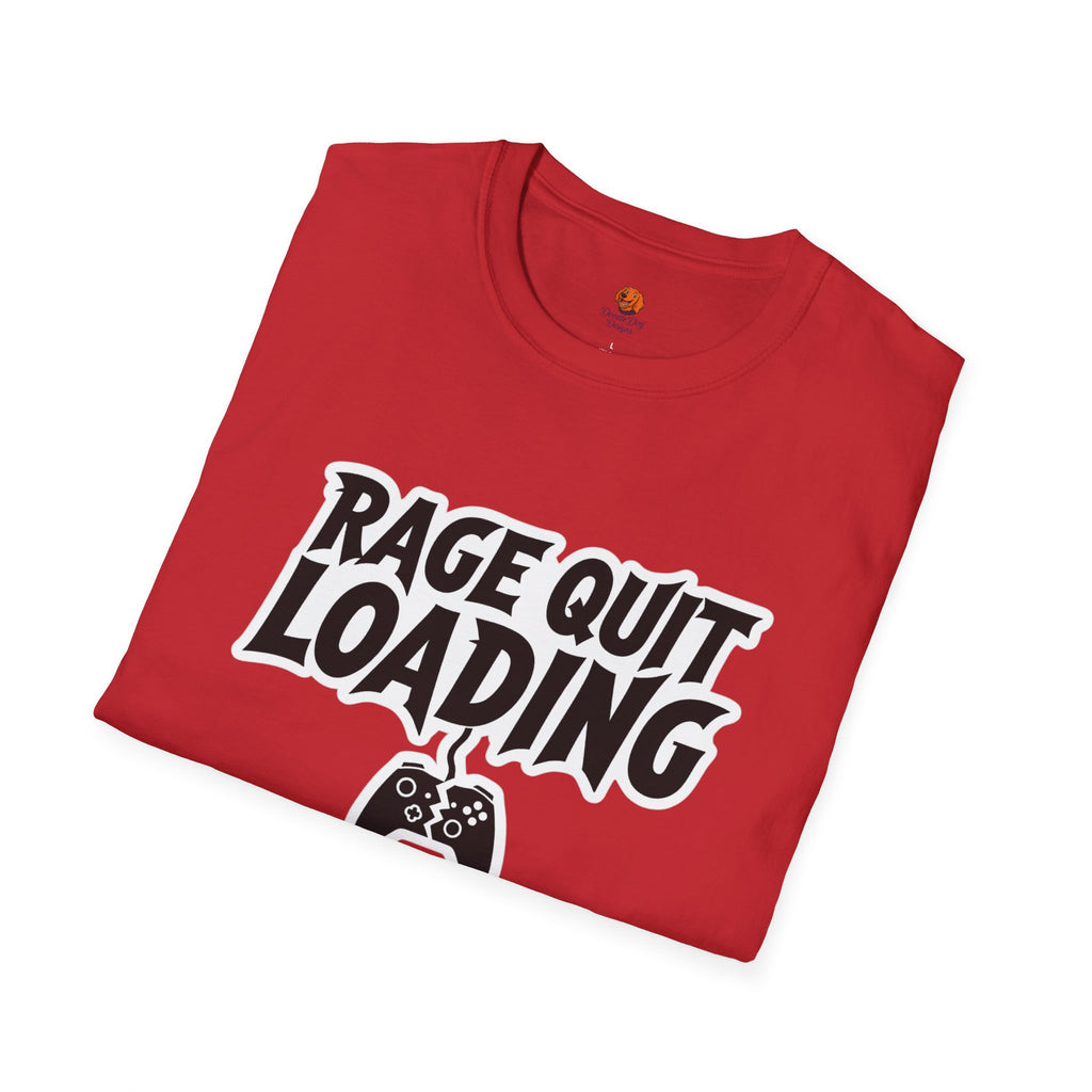 Rage Quit Loading Gamer T‑Shirt — Funny Video Game Controller Tee