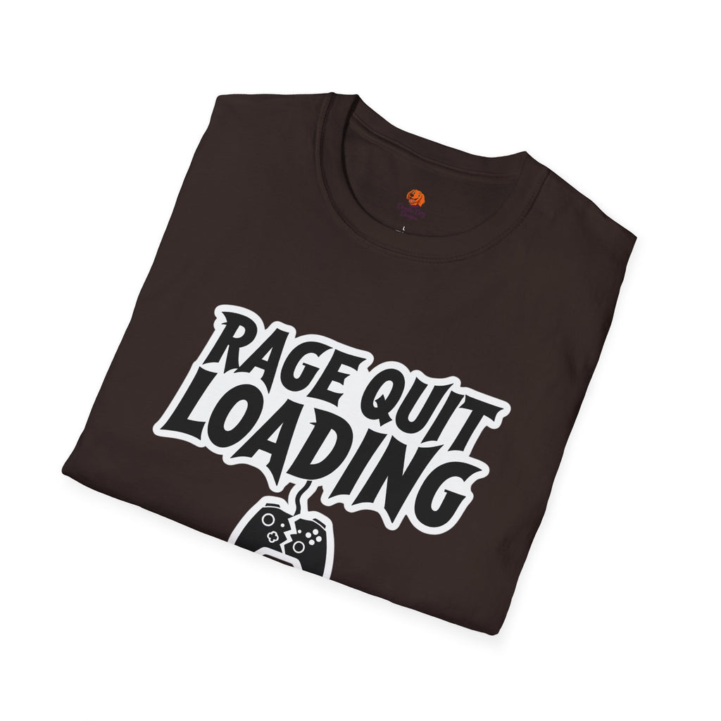 Rage Quit Loading Gamer T‑Shirt — Funny Video Game Controller Tee