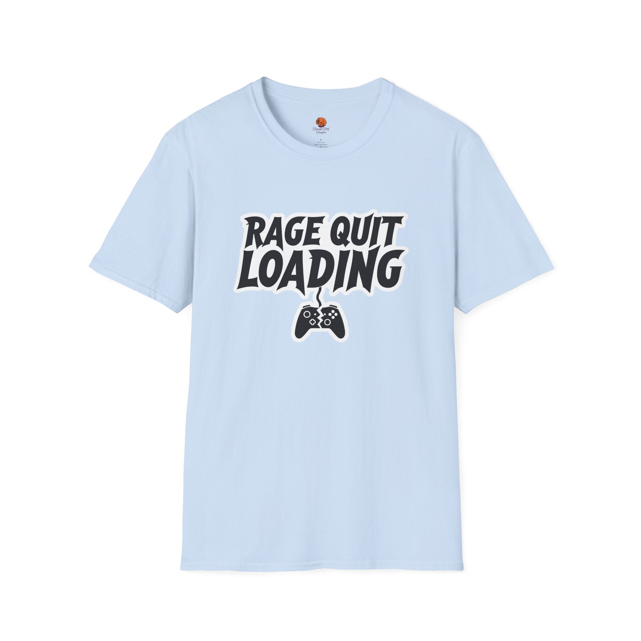 Rage Quit Loading Gamer T‑Shirt — Funny Video Game Controller Tee