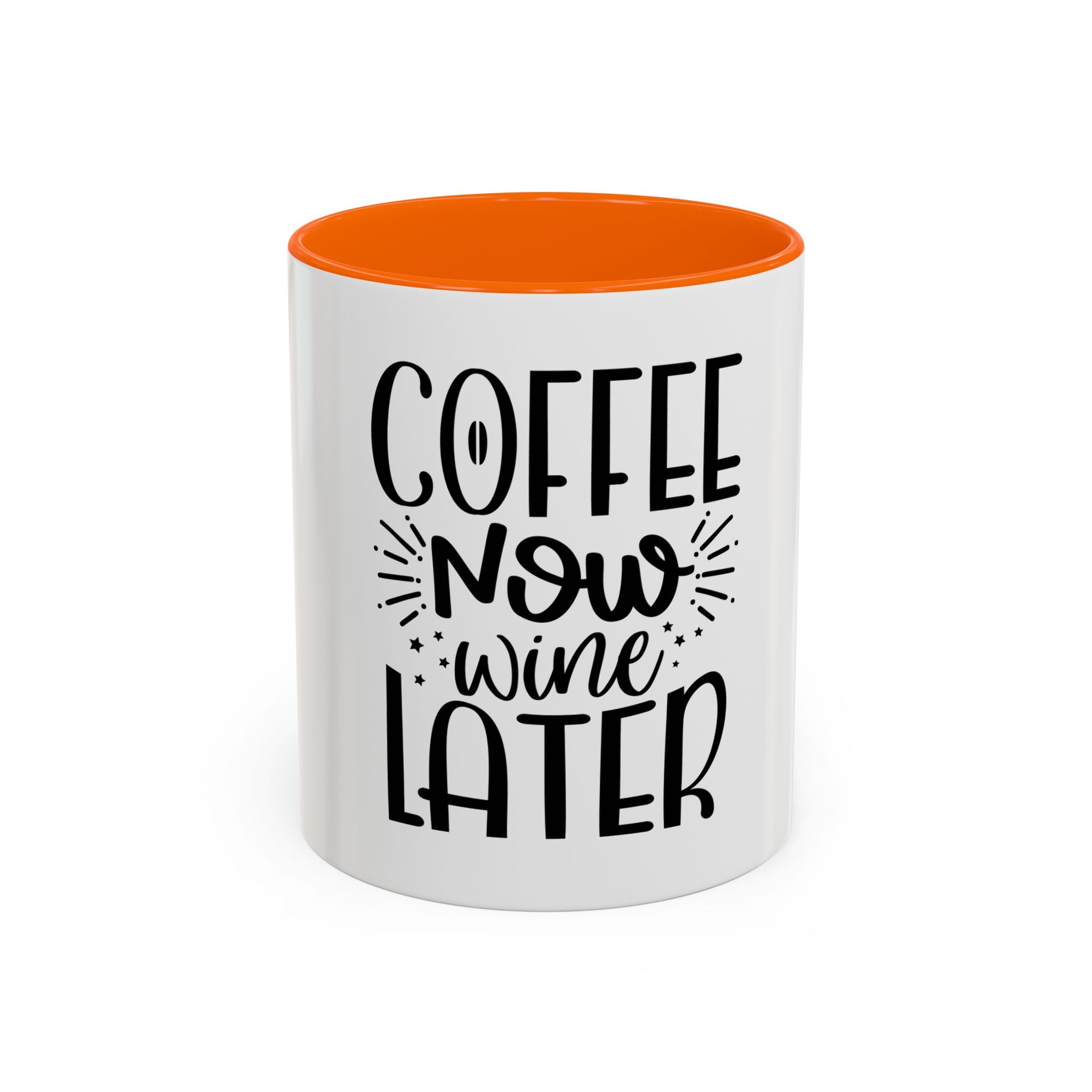 Coffee Now, Wine Later Accent Mug (11/15oz)