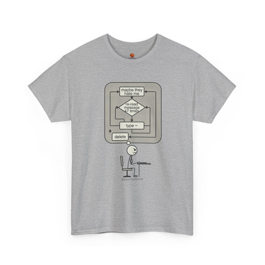 Programming Flowchart T‑Shirt — "maybe they hate me" Humorous Coder Tee