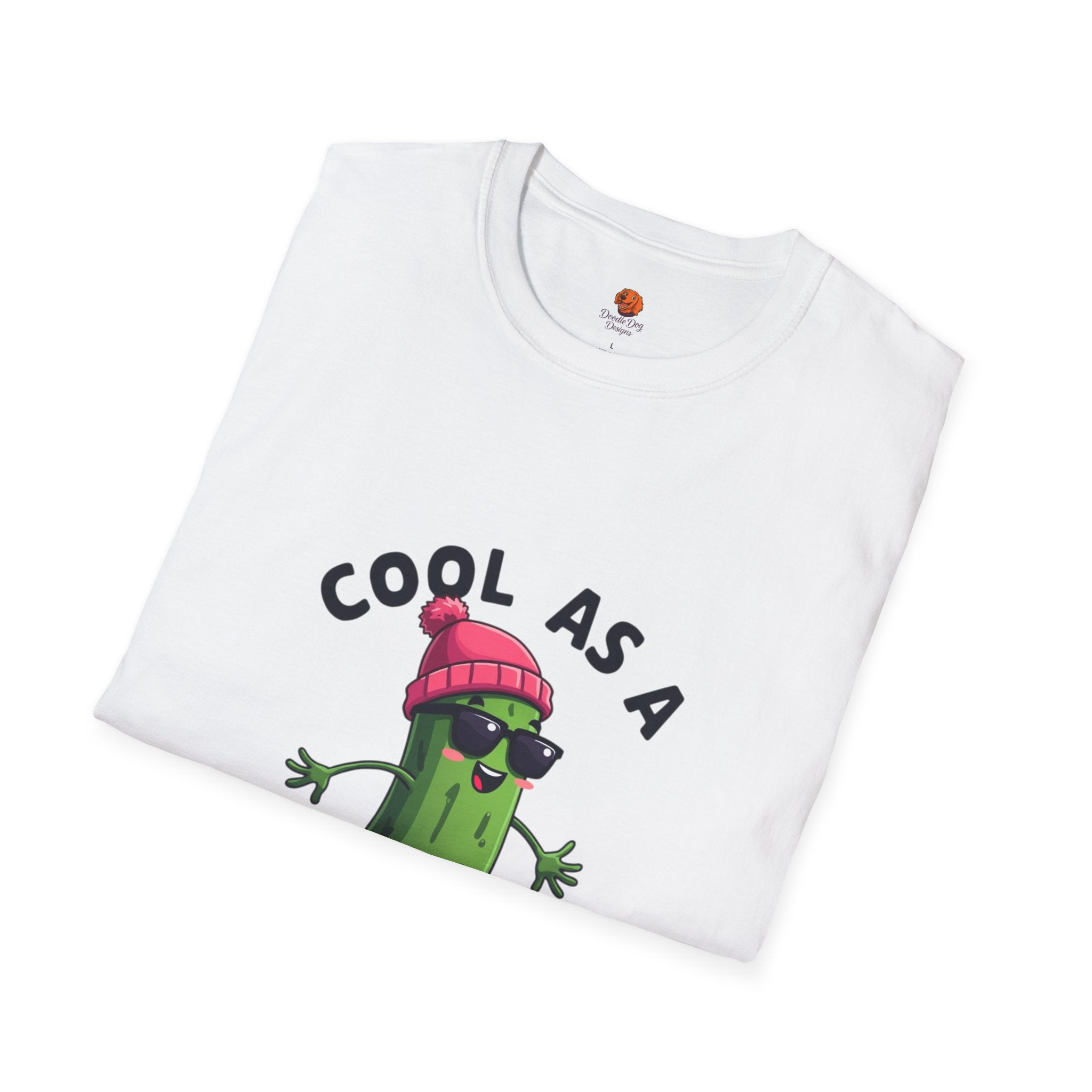 Cool As A Cucumber T-Shirt — Funky Walking Cucumber Graphic Tee