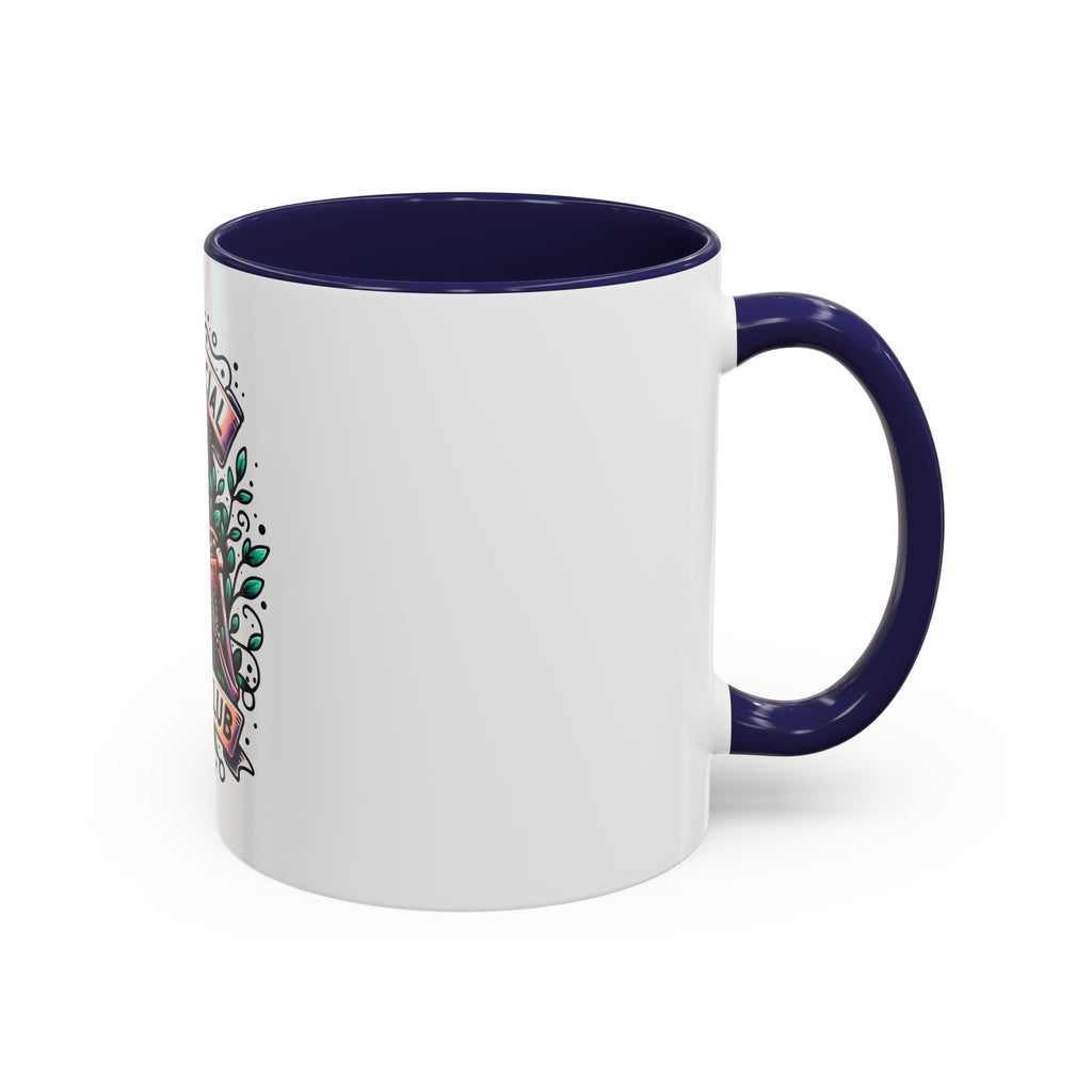 Accent Mug — "Anti-Social Book Club" Skull & Book Coffee Mug (11/15oz)