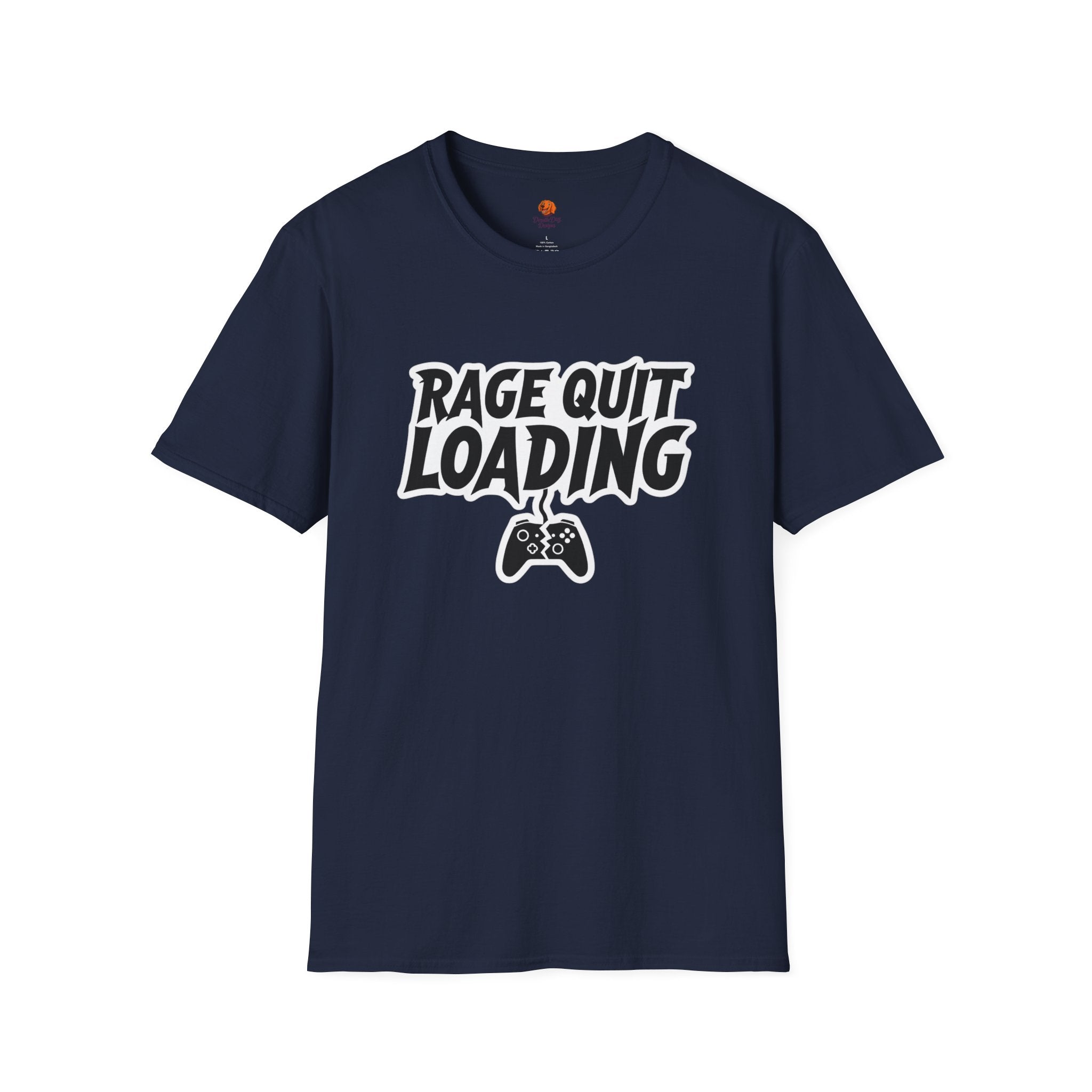 Rage Quit Loading Gamer T‑Shirt — Funny Video Game Controller Tee