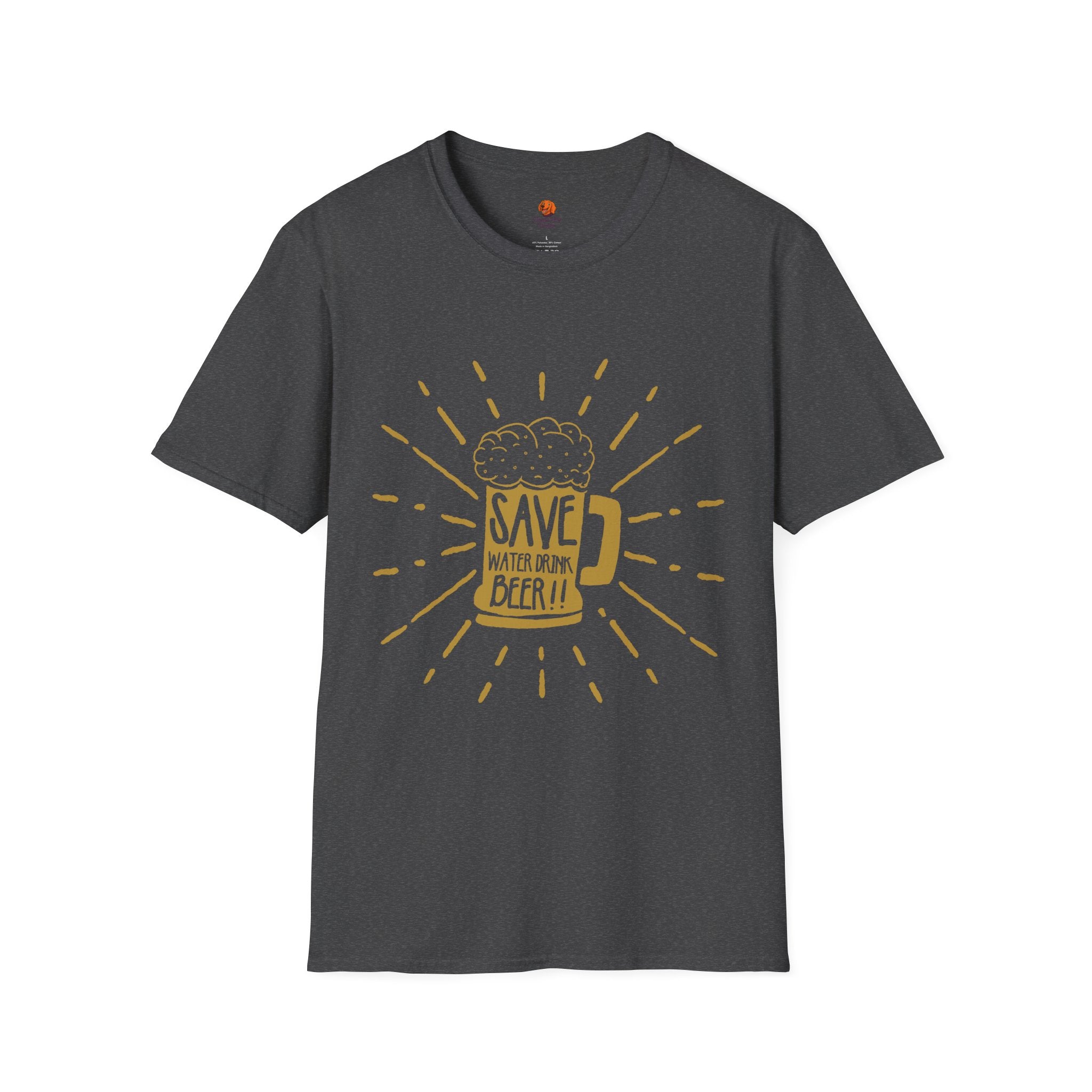 Save Water, Drink Beer T-Shirt — Funny Beer Mug Graphic Tee for Beer Lovers
