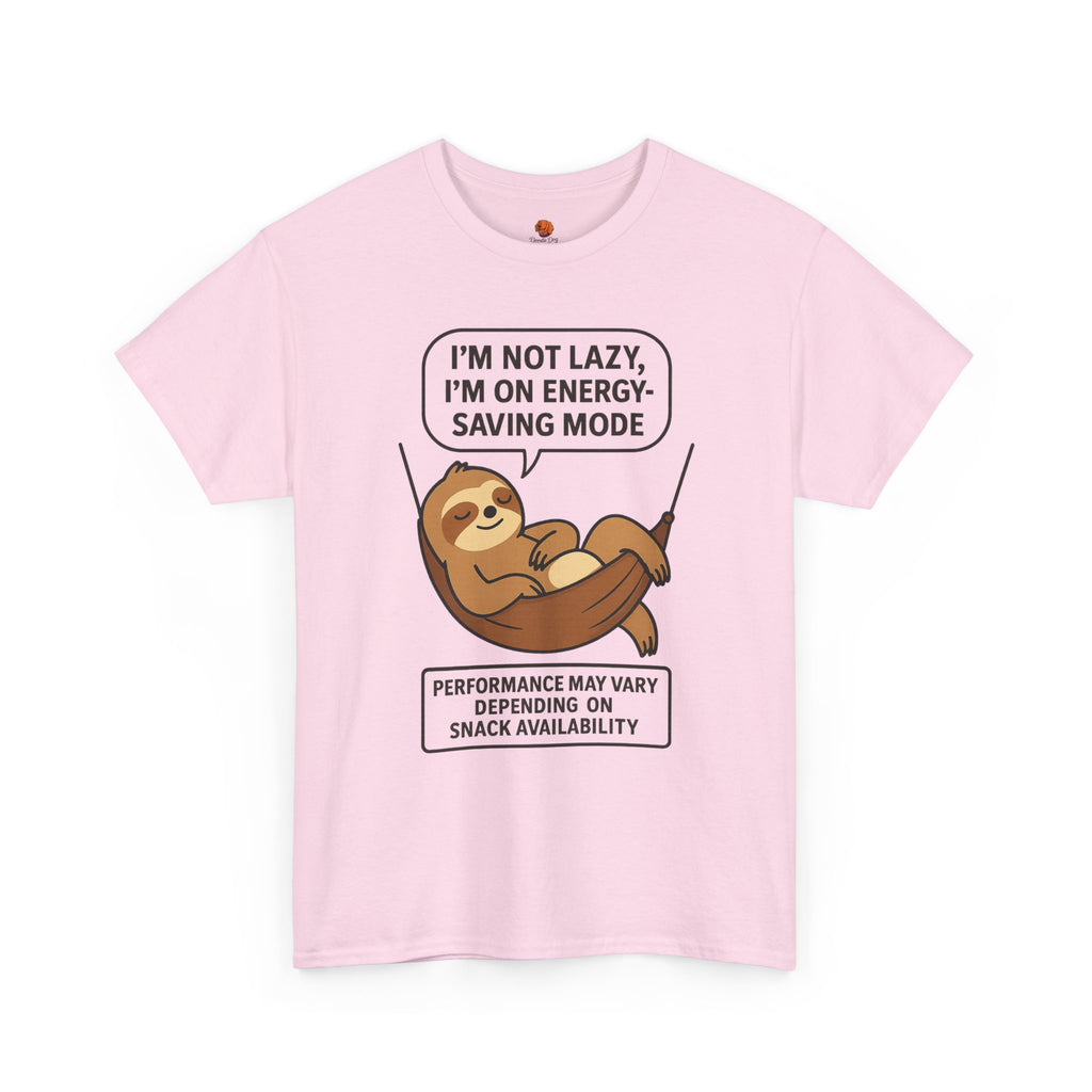 Sloth Energy-Saving Tee – "I'm Not Lazy, I'm On Energy-Saving Mode" Cotton Shirt