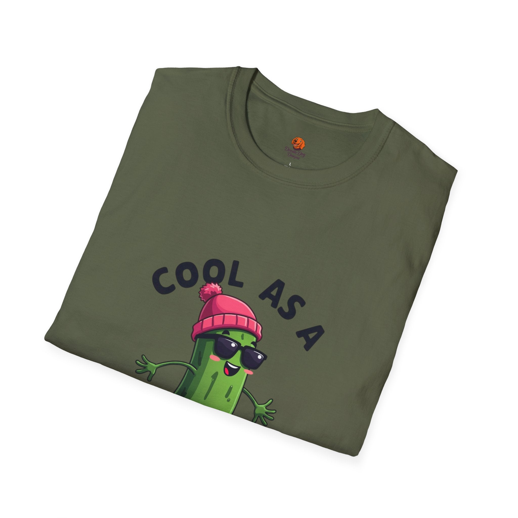 Cool As A Cucumber T-Shirt — Funky Walking Cucumber Graphic Tee