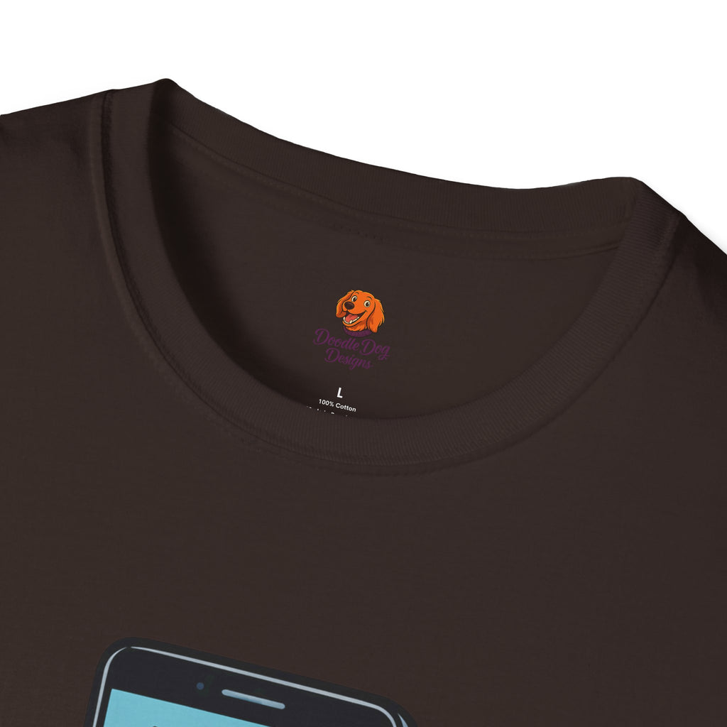 Phone Emoji T-Shirt — "You've Unlocked Me 37 Times Today" Funny Tech Tee