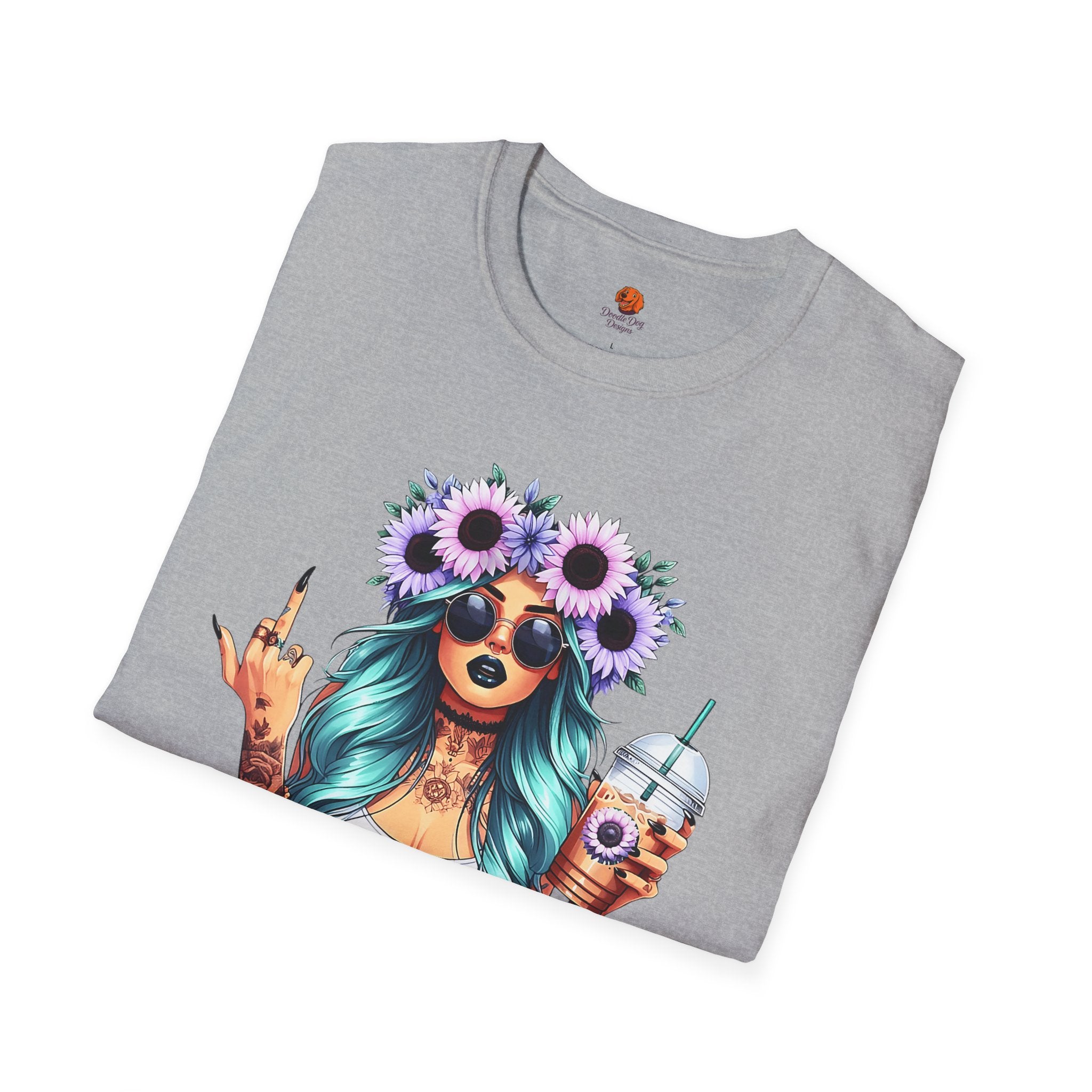 Girl Sunflower Crown T-Shirt