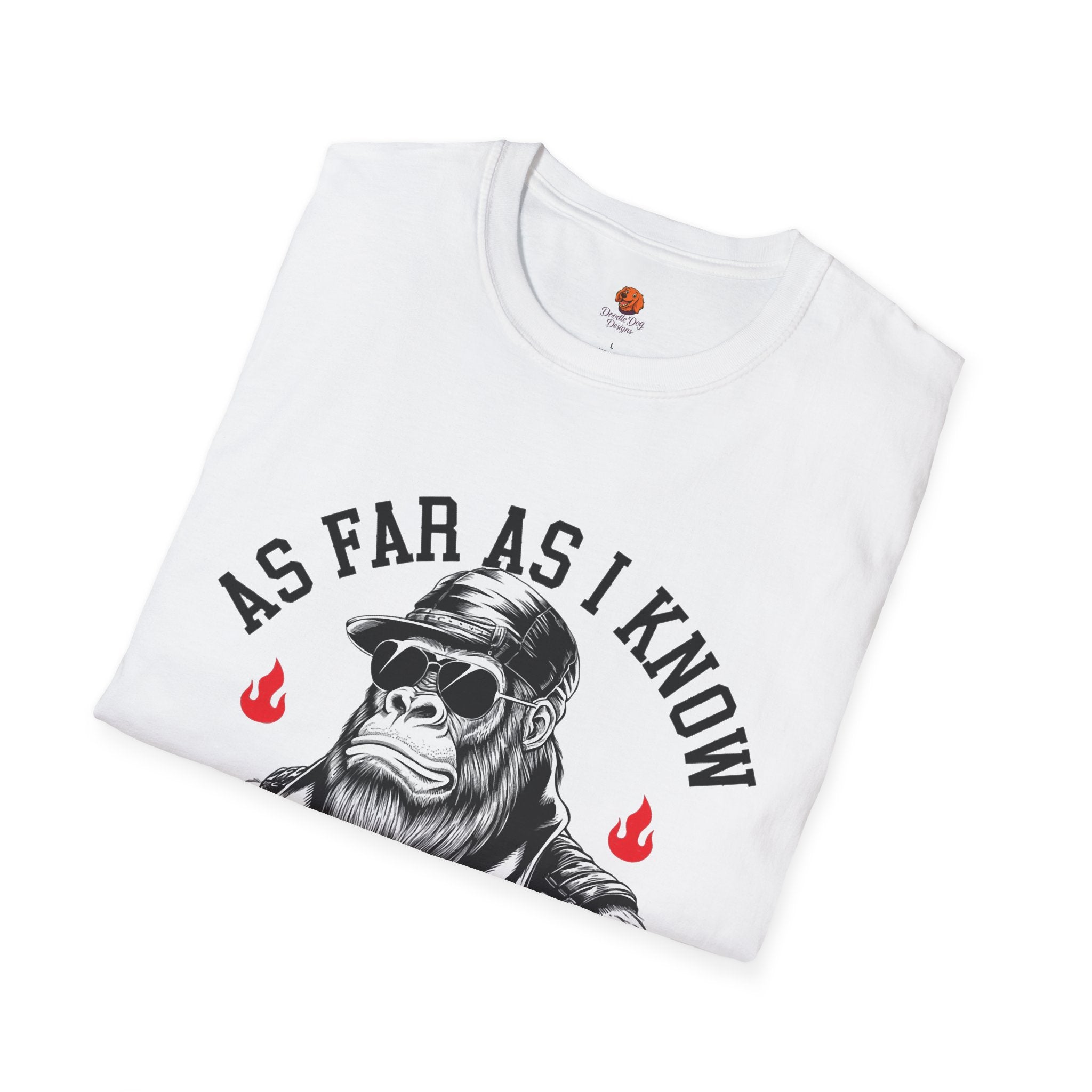 Delightful Ape Graphic T-Shirt — "As Far As I Know I'm Delightful" Vintage Monkey Tee