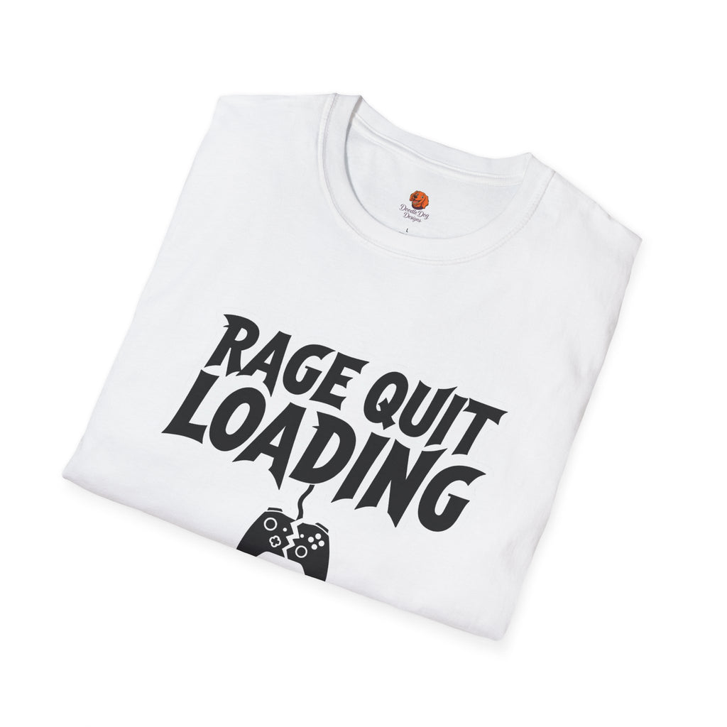 Rage Quit Loading Gamer T‑Shirt — Funny Video Game Controller Tee