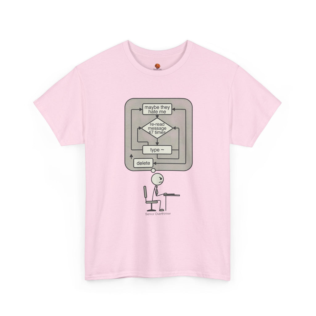 Programming Flowchart T‑Shirt — "maybe they hate me" Humorous Coder Tee