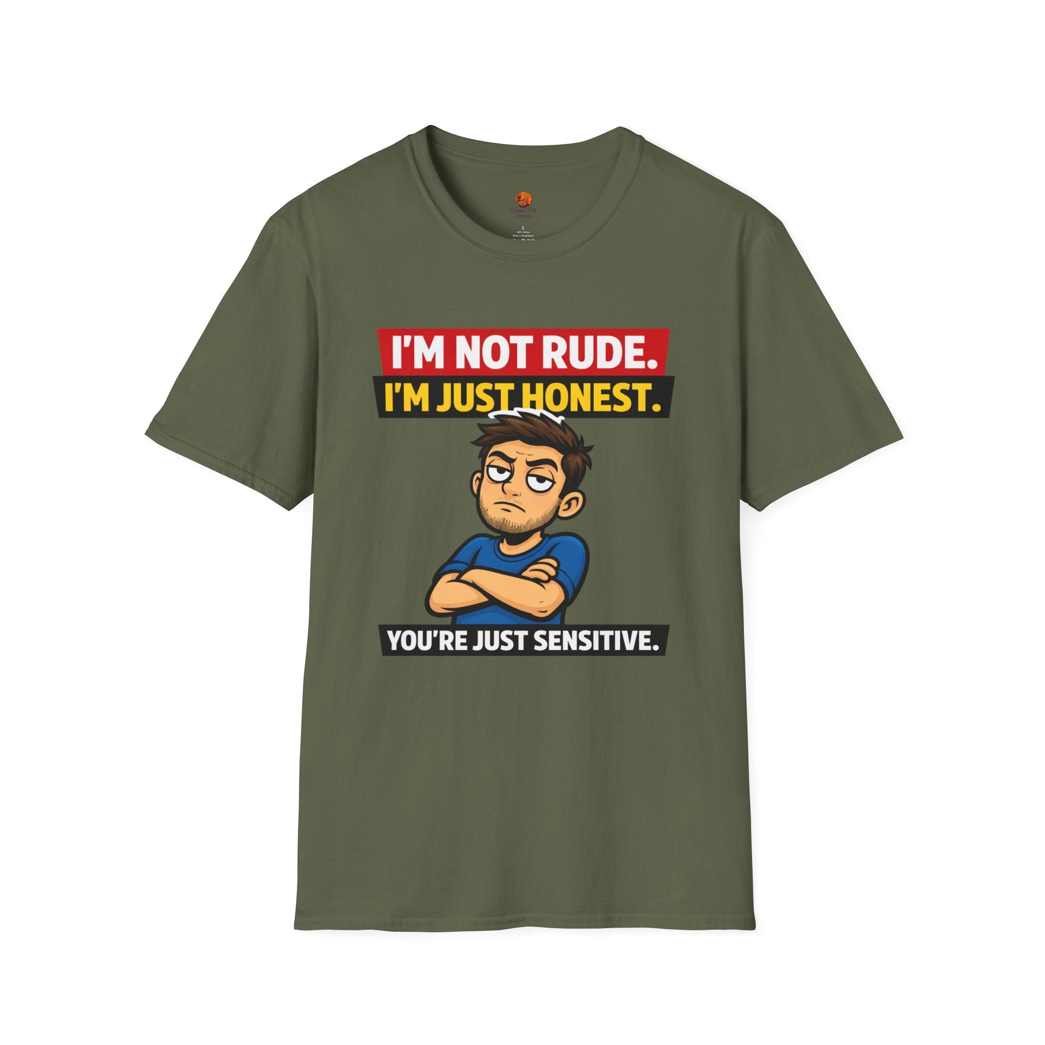 Funny 'I'm Not Rude, I'm Just Honest' Graphic T-Shirt