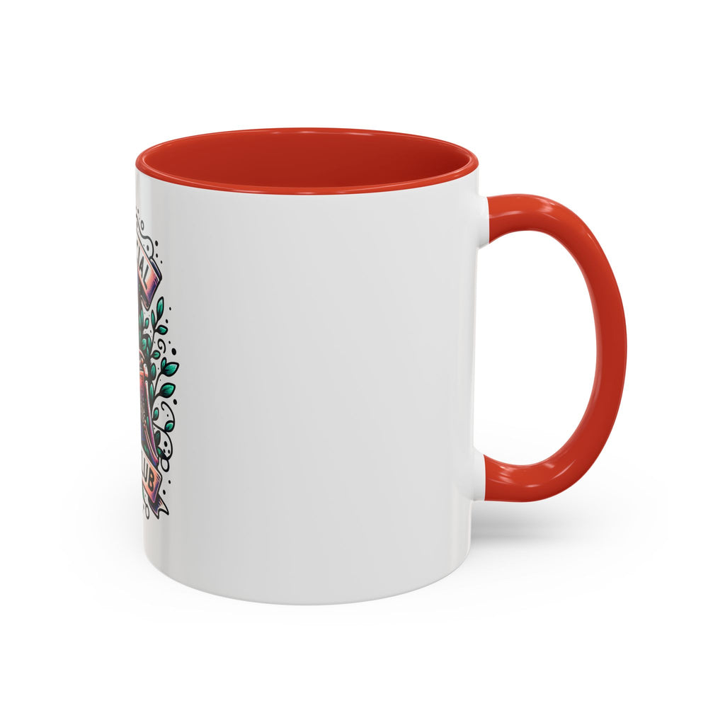 Accent Mug — "Anti-Social Book Club" Skull & Book Coffee Mug (11/15oz)
