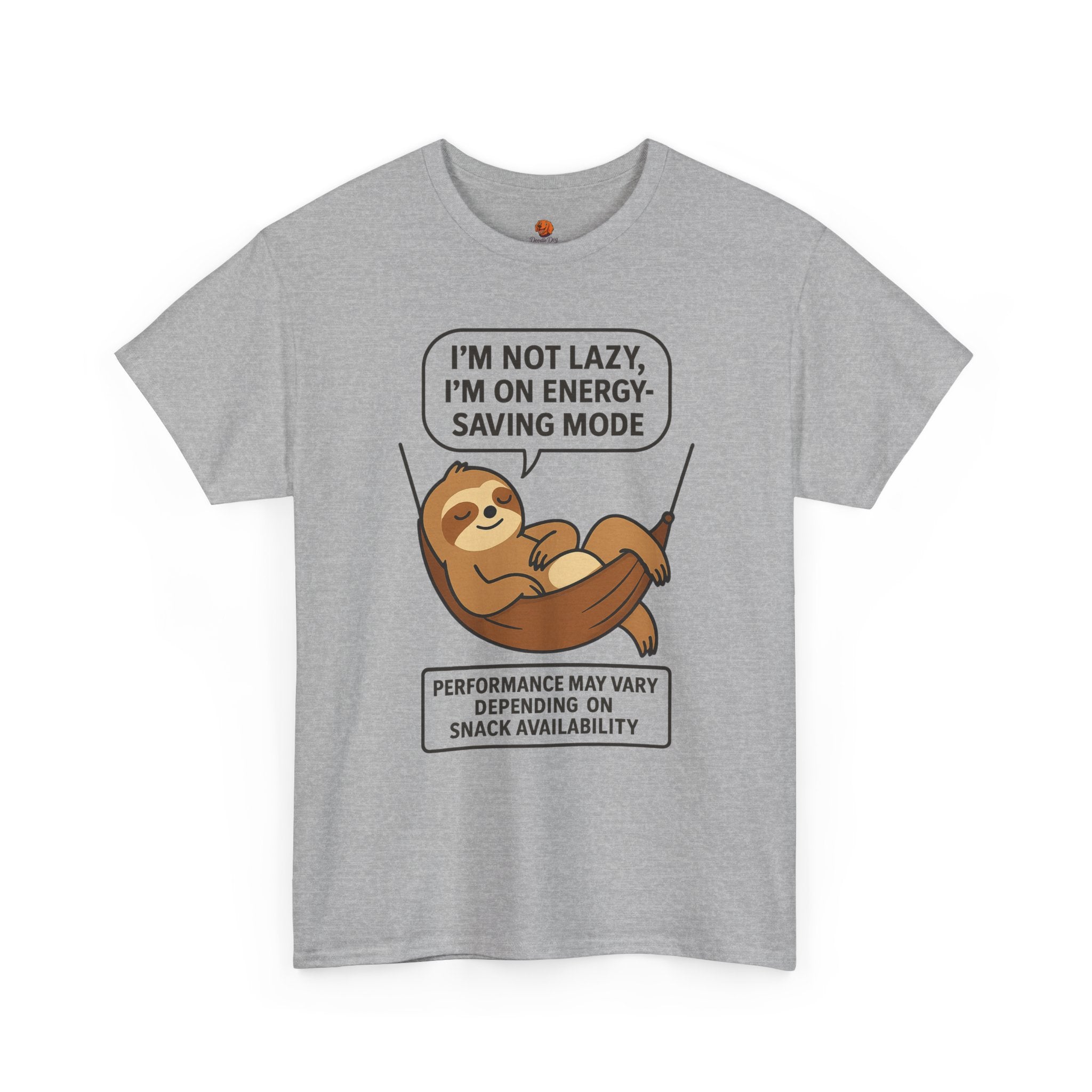 Sloth Energy-Saving Tee – "I'm Not Lazy, I'm On Energy-Saving Mode" Cotton Shirt