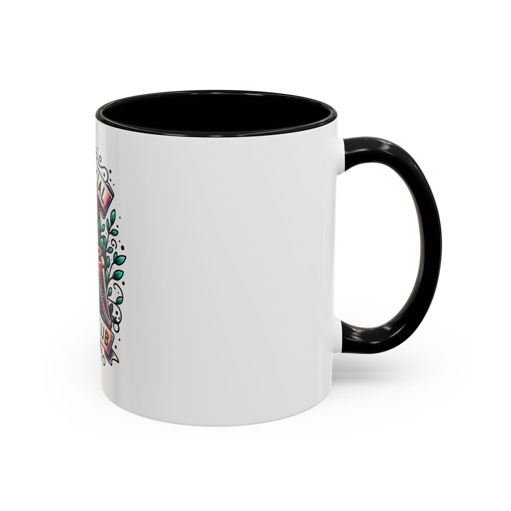 Accent Mug — "Anti-Social Book Club" Skull & Book Coffee Mug (11/15oz)