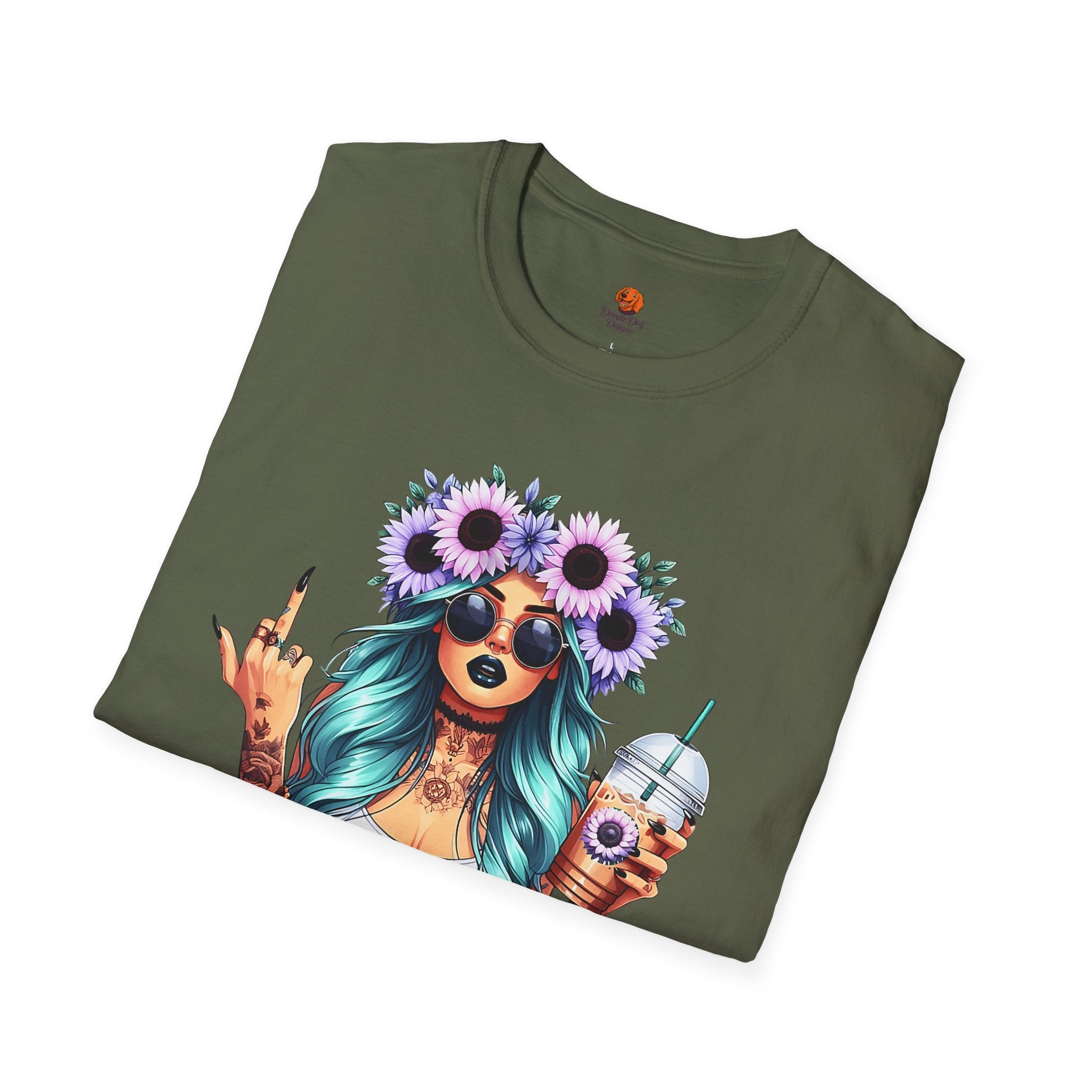 Girl Sunflower Crown T-Shirt