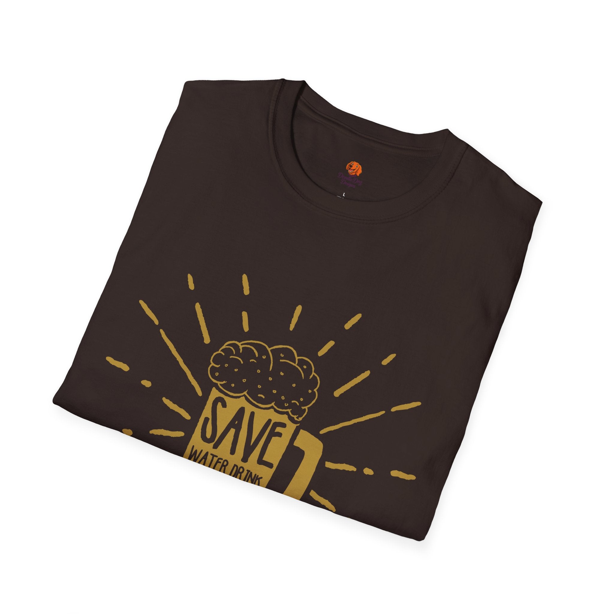 Save Water, Drink Beer T-Shirt — Funny Beer Mug Graphic Tee for Beer Lovers