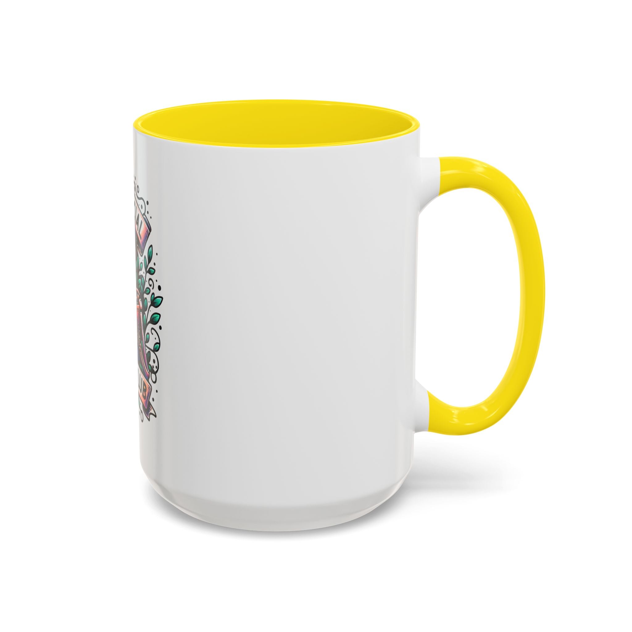 Accent Mug — "Anti-Social Book Club" Skull & Book Coffee Mug (11/15oz)