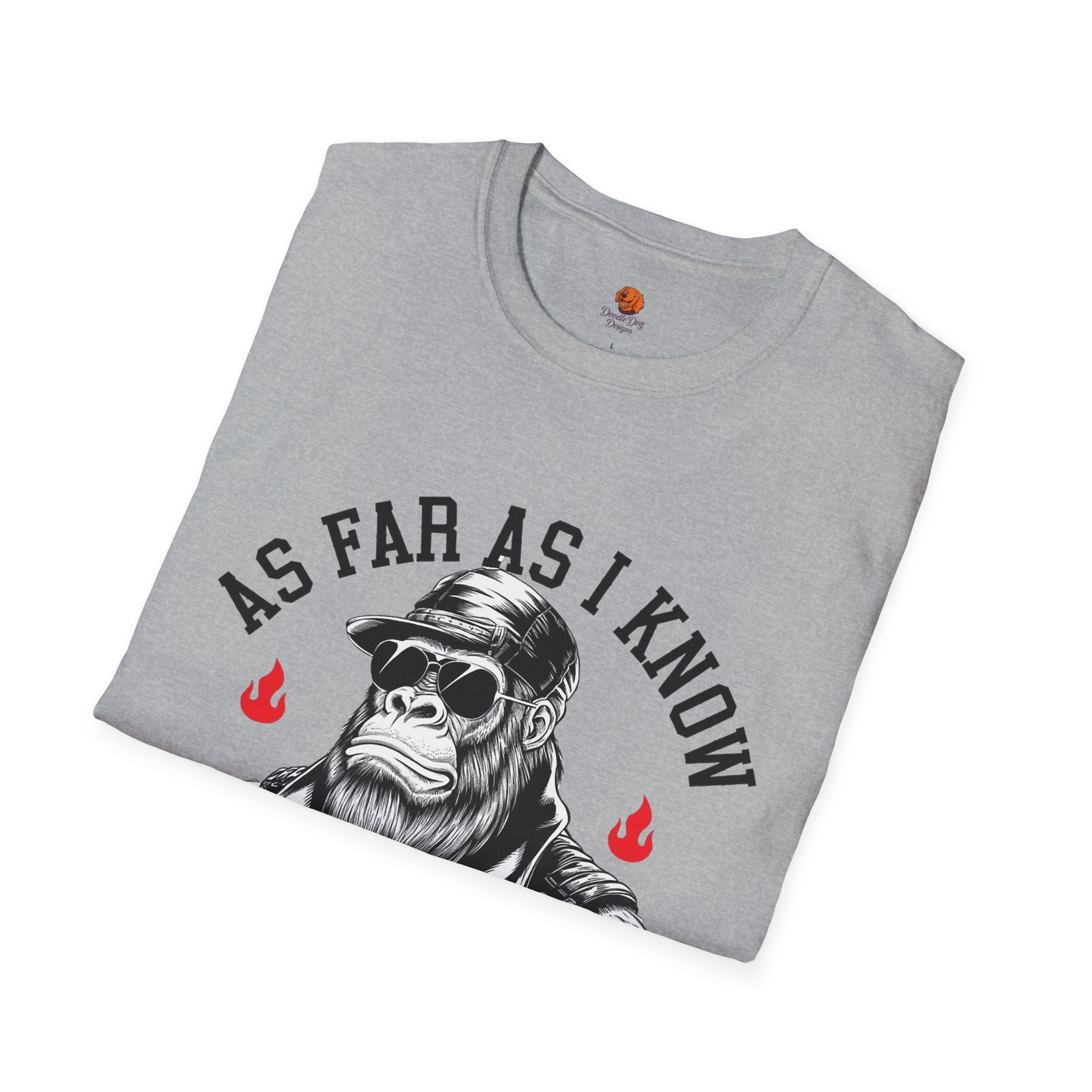 Delightful Ape Graphic T-Shirt — "As Far As I Know I'm Delightful" Vintage Monkey Tee