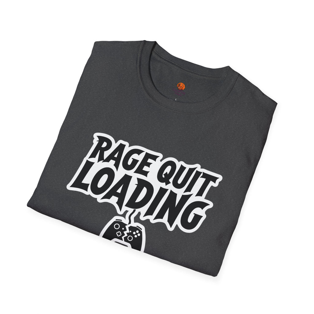 Rage Quit Loading Gamer T‑Shirt — Funny Video Game Controller Tee