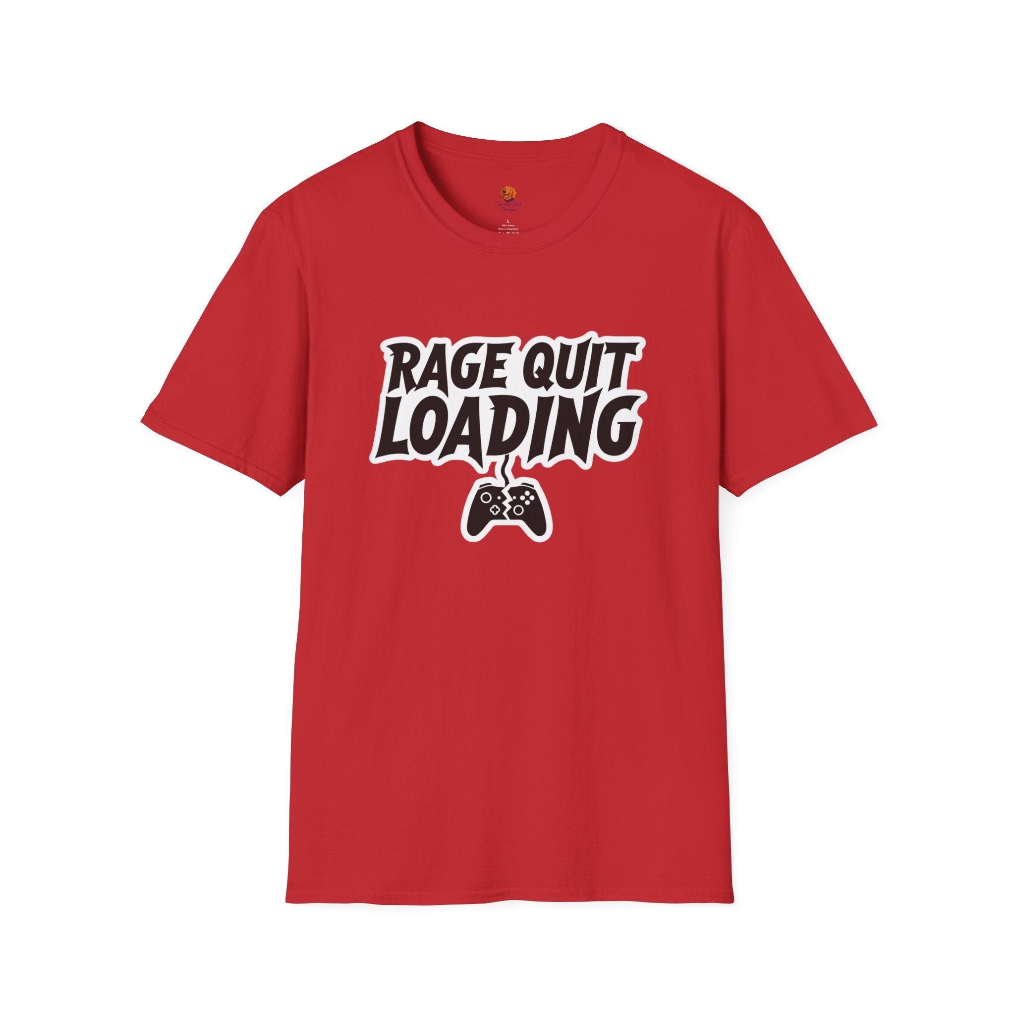 Rage Quit Loading Gamer T‑Shirt — Funny Video Game Controller Tee