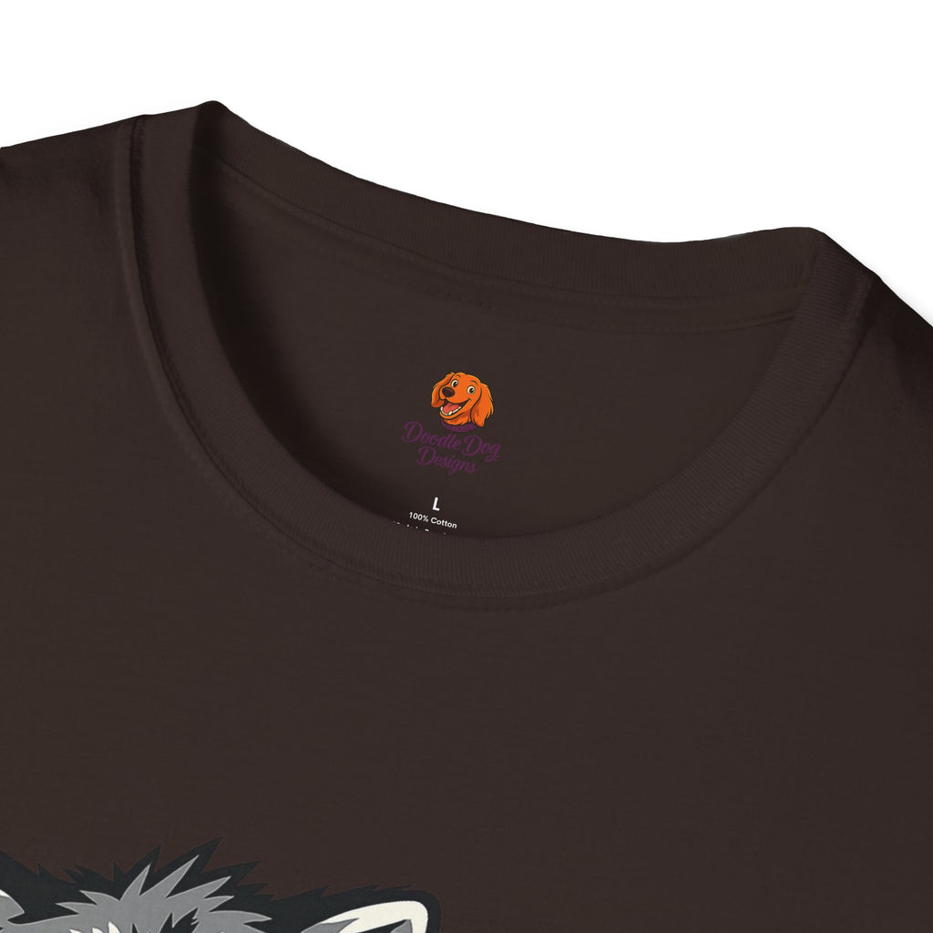 Raccoon Morning Coffee T-Shirt — Cute Lazy Animal Tee